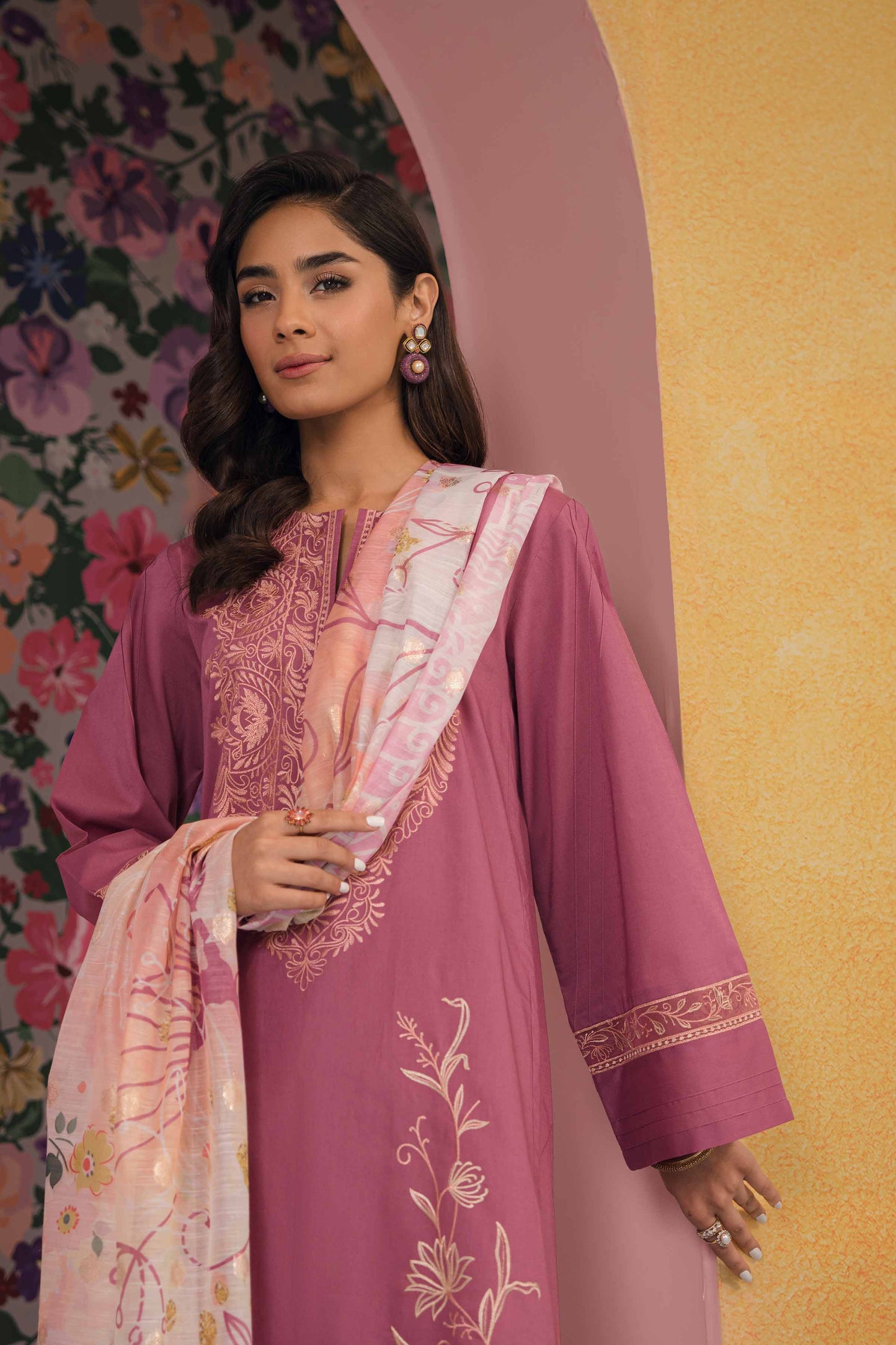 Nishat Linen - 2 Piece - Embroidered Suit - 42301621