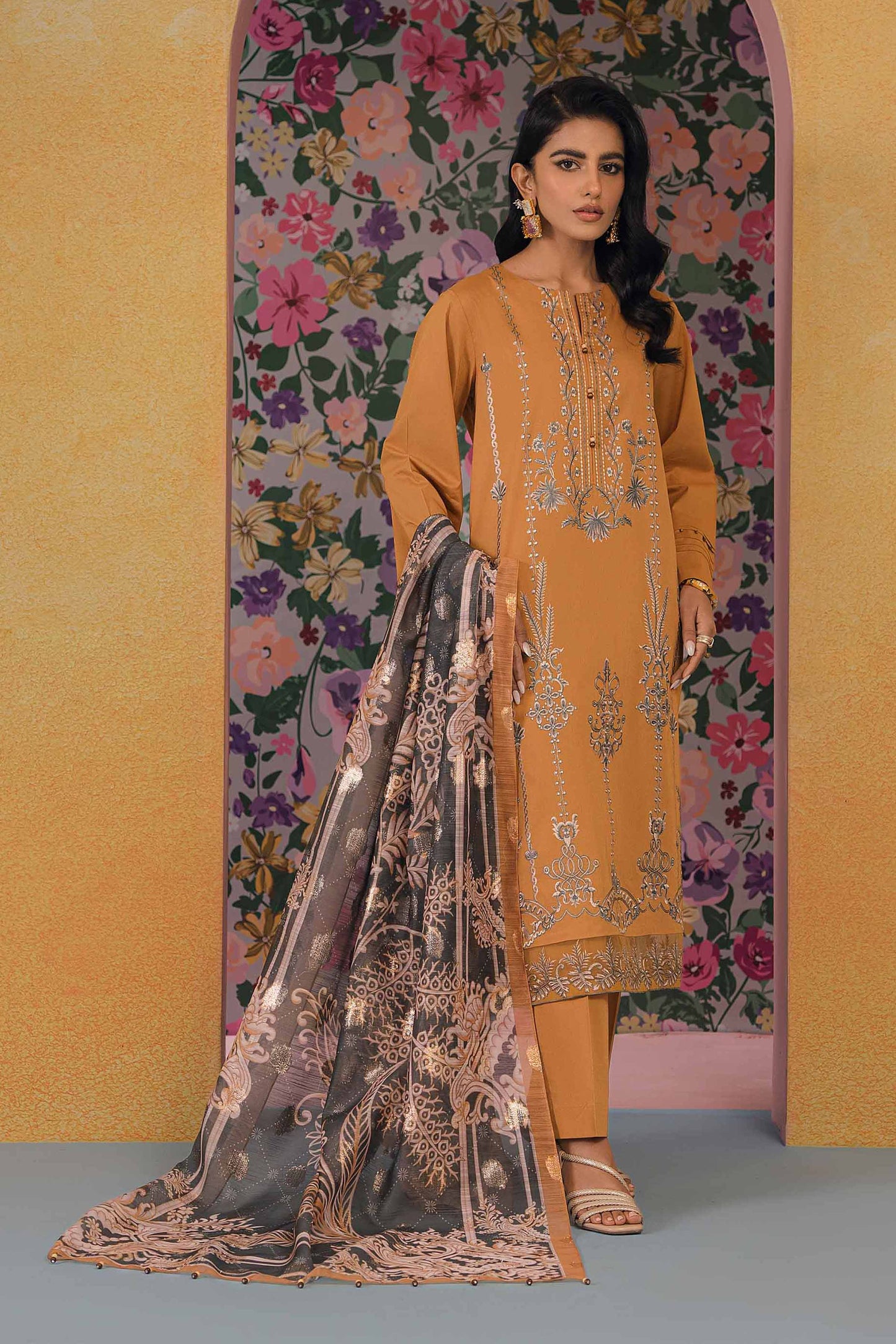 Nishat Linen - 2 Piece - Embroidered Suit - 42301622