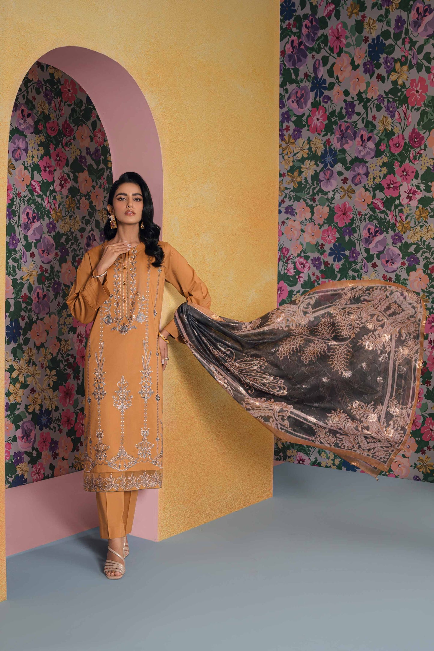 Nishat Linen - 2 Piece - Embroidered Suit - 42301622