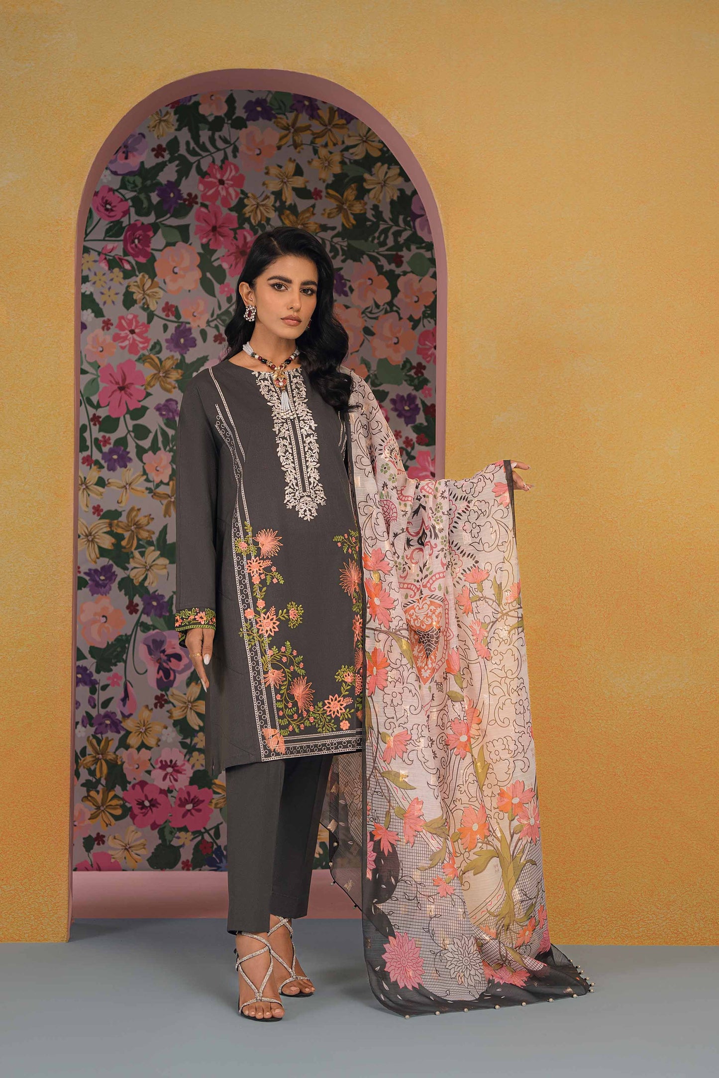 Nishat Linen - 2 Piece - Embroidered Suit - 42301624