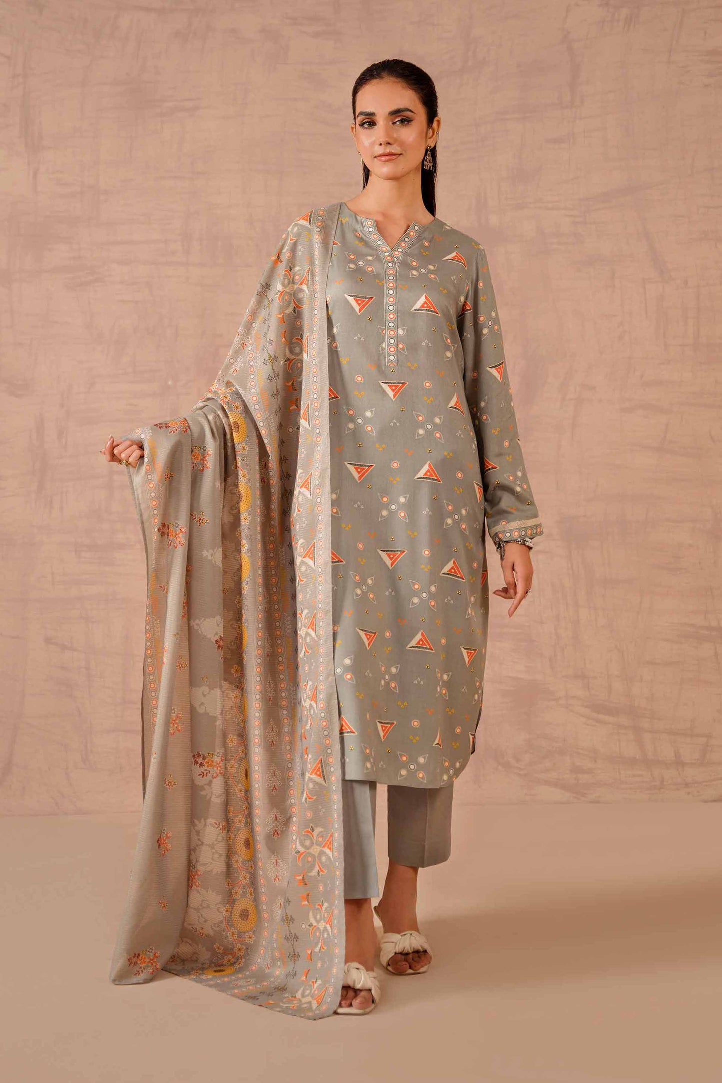 Nishat Linen - 3 Piece - Printed Suit - 42301753