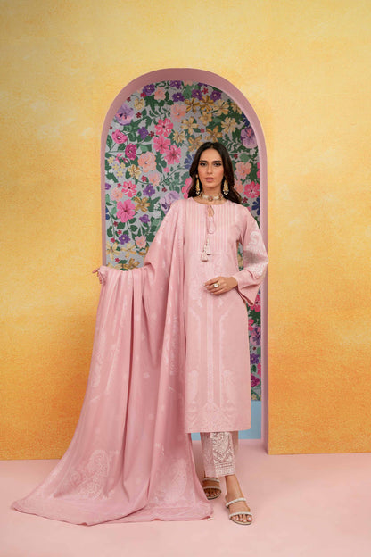 Nishat Linen - 3 Piece - Embroidered Jacquard Suit - 42301769