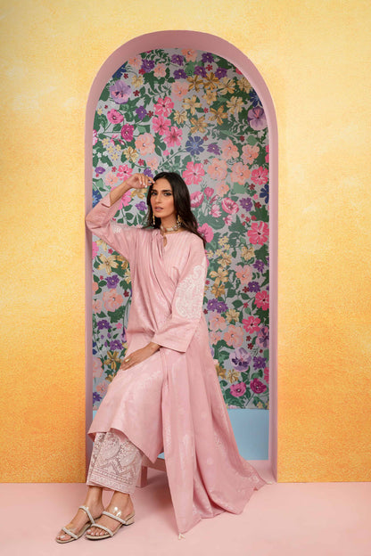 Nishat Linen - 3 Piece - Embroidered Jacquard Suit - 42301769