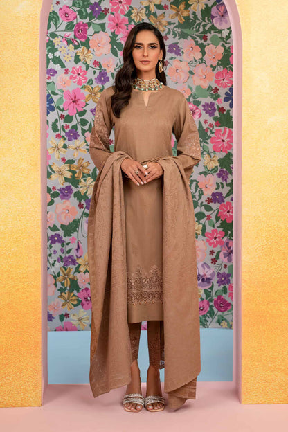 Nishat Linen - 3 Piece - Embroidered Jacquard Suit - 42301772