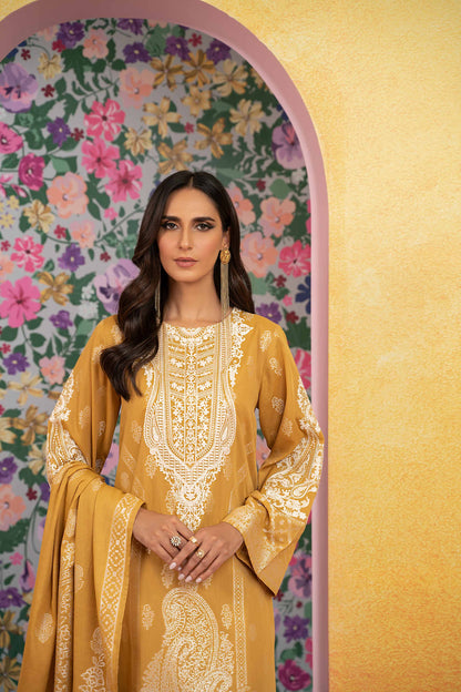 Nishat Linen - 3 Piece - Embroidered Jacquard Suit - 42301773