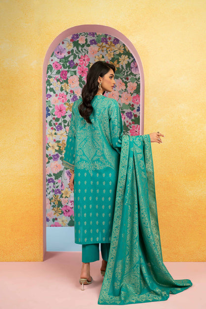 Nishat Linen - 3 Piece - Embroidered Jacquard Suit - 42301774