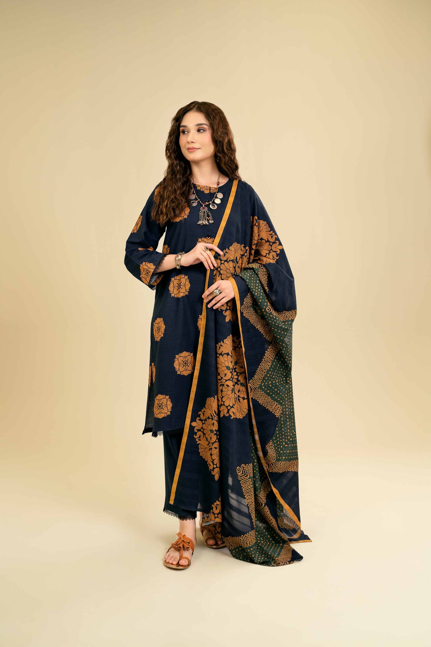 Nishat Linen - 3 Piece - Printed Suit - 42301828