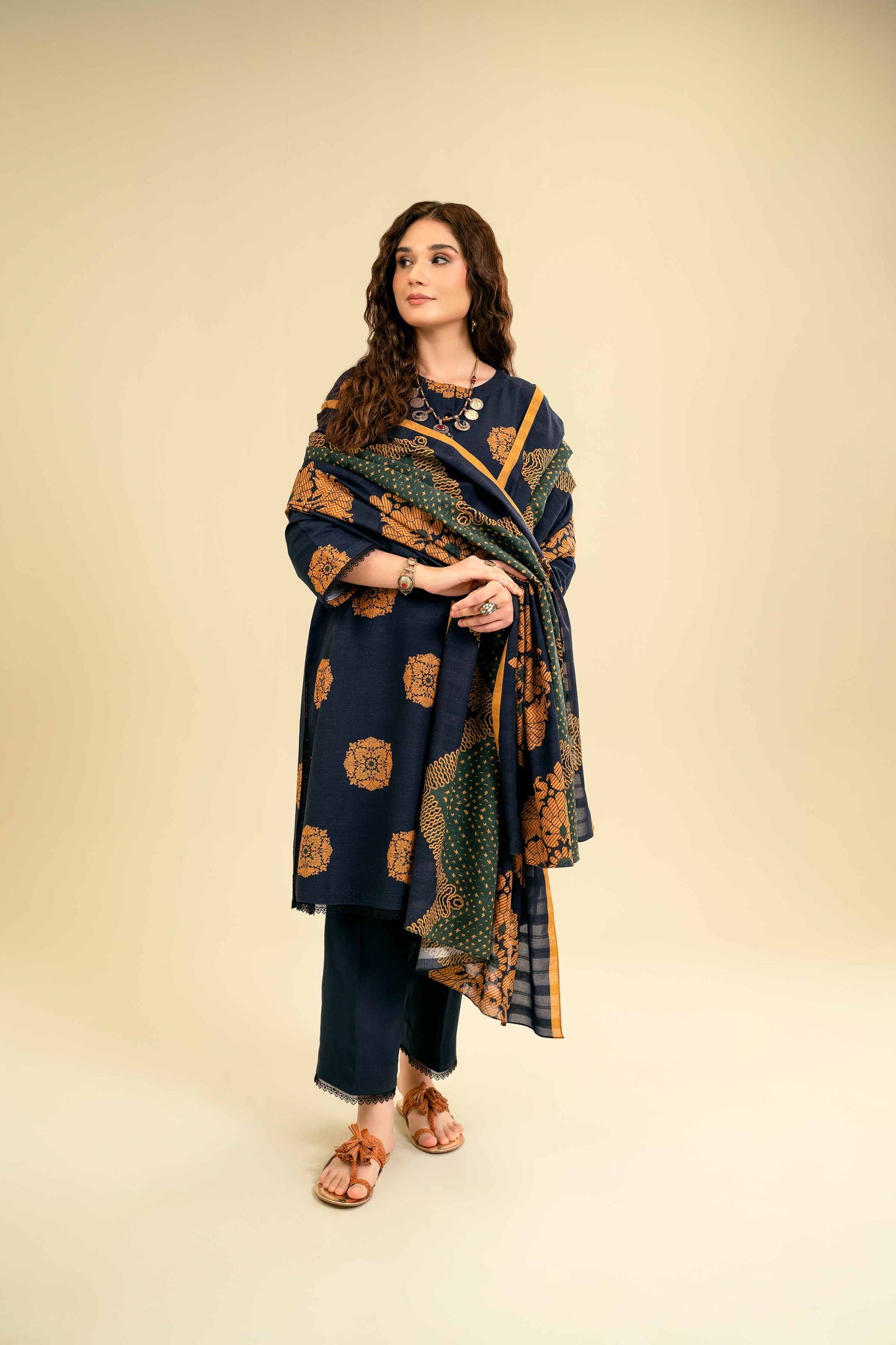 Nishat Linen - 3 Piece - Printed Suit - 42301828