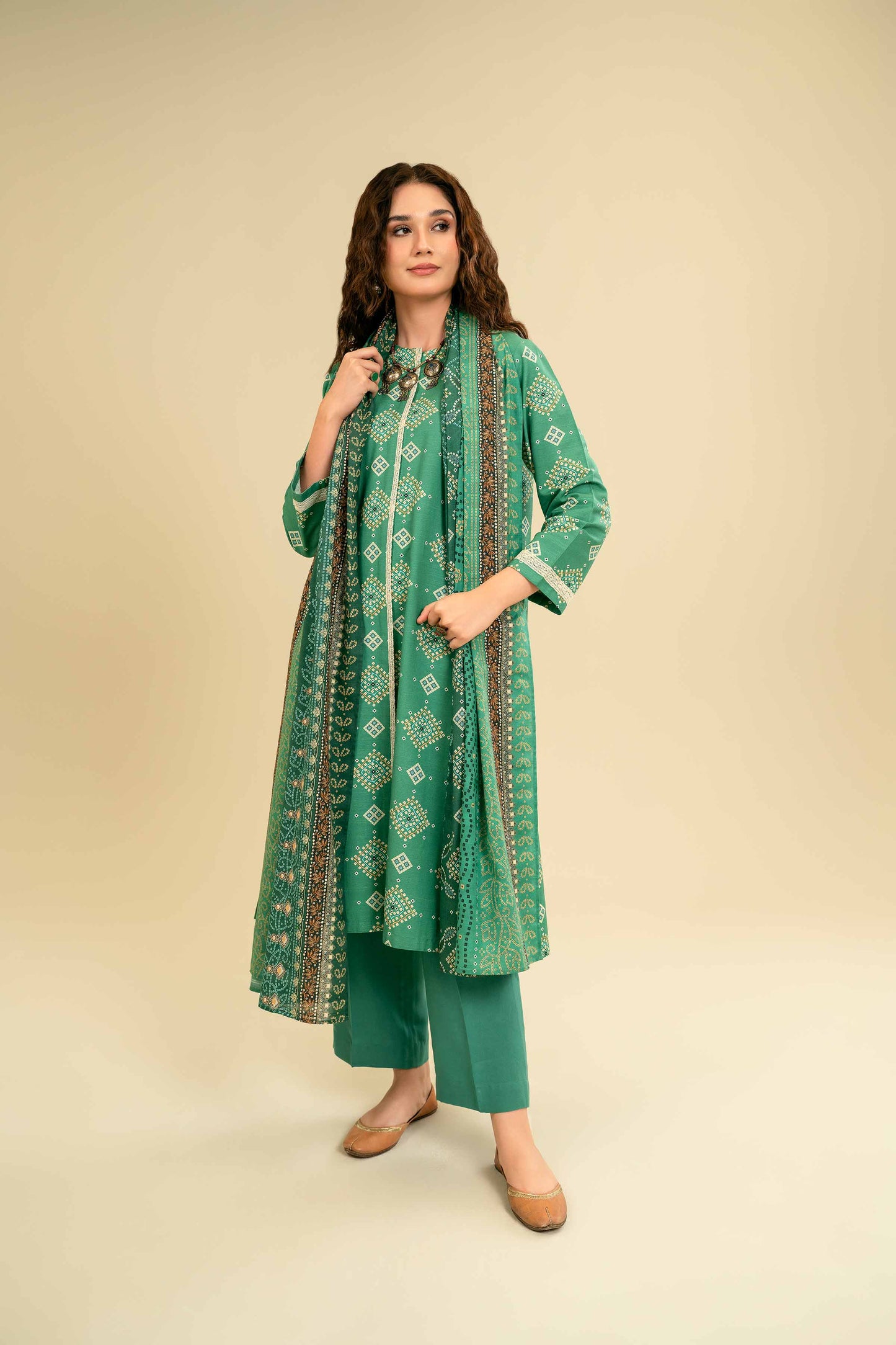 Nishat Linen - 3 Piece - Printed Suit - 42301829