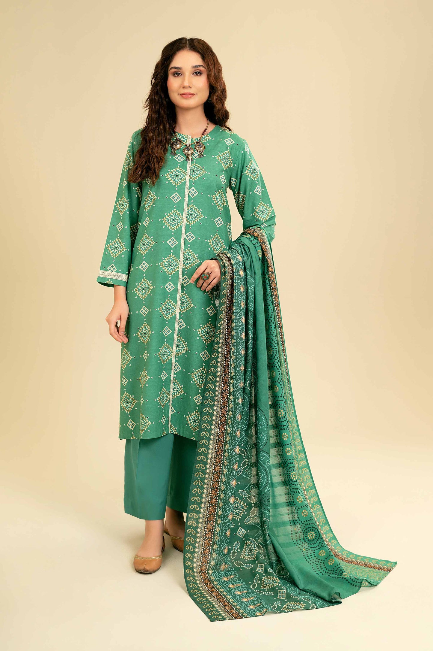 Nishat Linen - 3 Piece - Printed Suit - 42301829