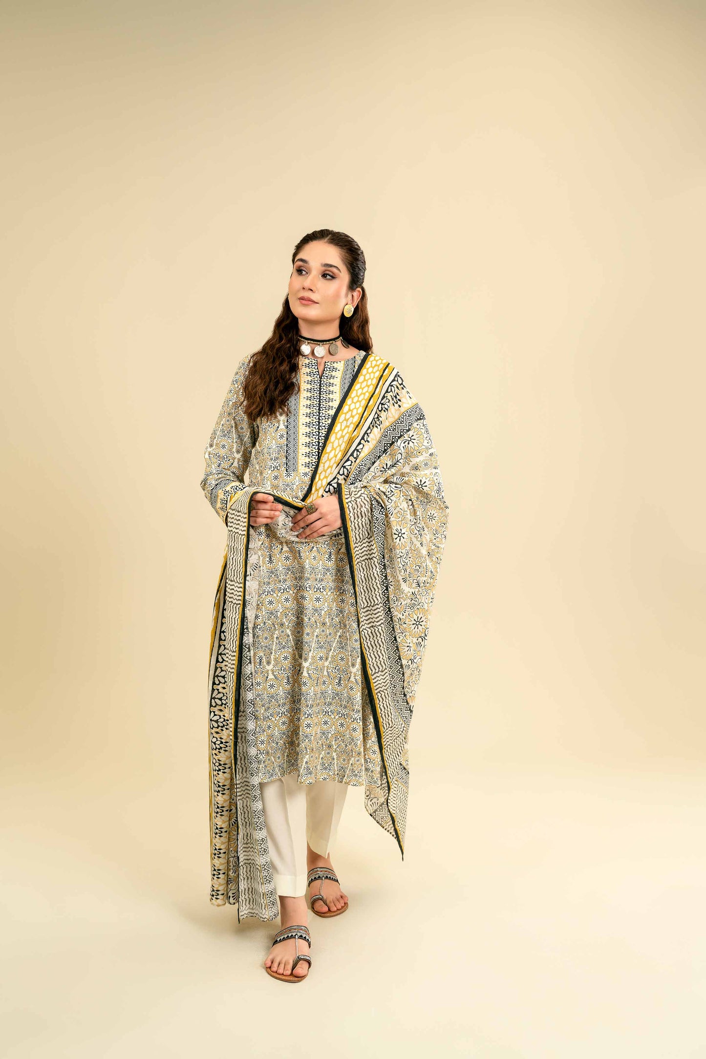 Nishat Linen - 3 Piece - Printed Suit - 42301831