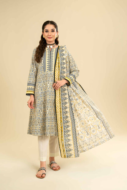 Nishat Linen - 3 Piece - Printed Suit - 42301831