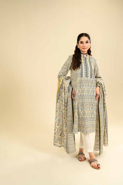 Nishat Linen - 3 Piece - Printed Suit - 42301831