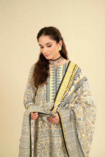 Nishat Linen - 3 Piece - Printed Suit - 42301831