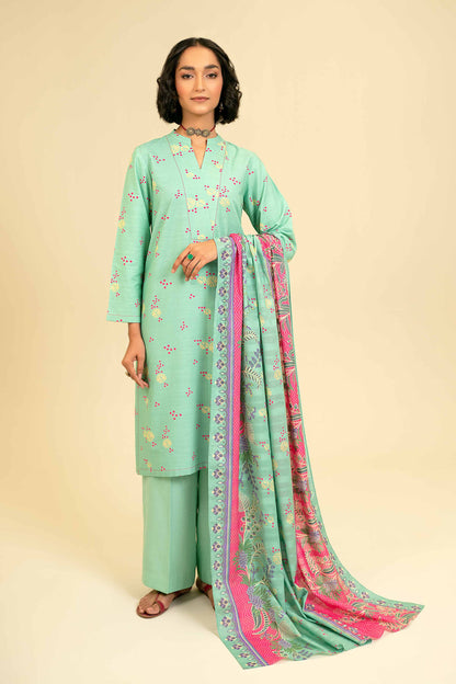 Nishat Linen - 3 Piece - Printed Suit - 42301832