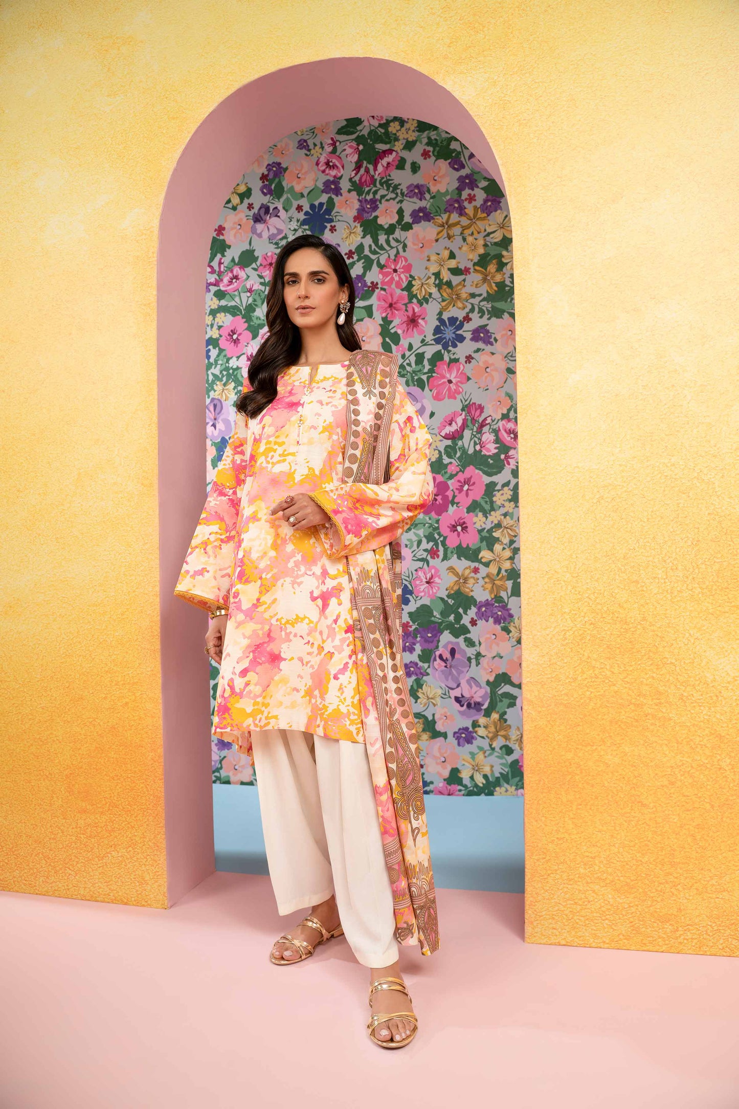 Nishat Linen - 3 Piece - Printed Suit - 42301833