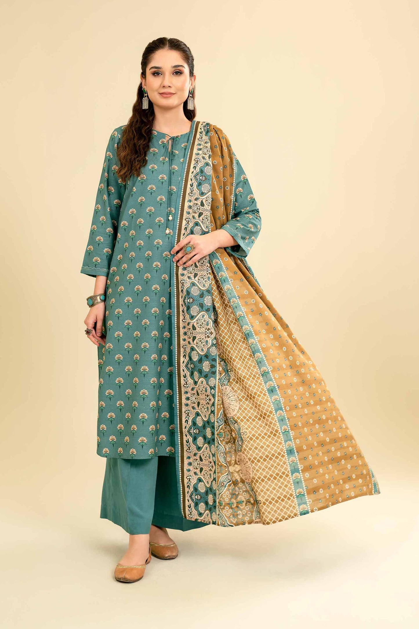 Nishat Linen - 3 Piece - Printed Suit - 42301836