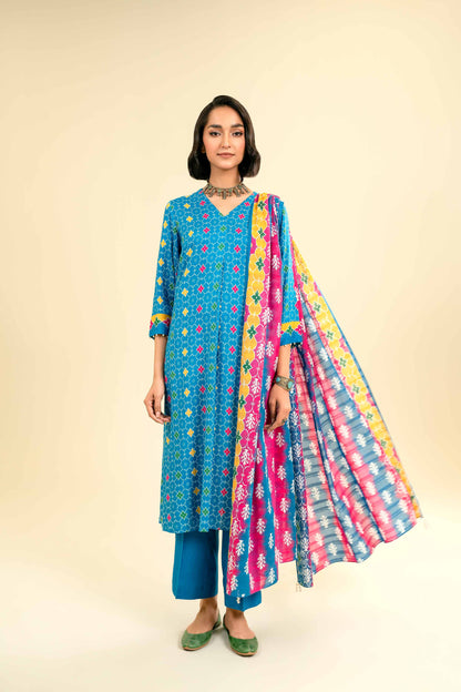 Nishat Linen - 3 Piece - Printed Suit - 42301845