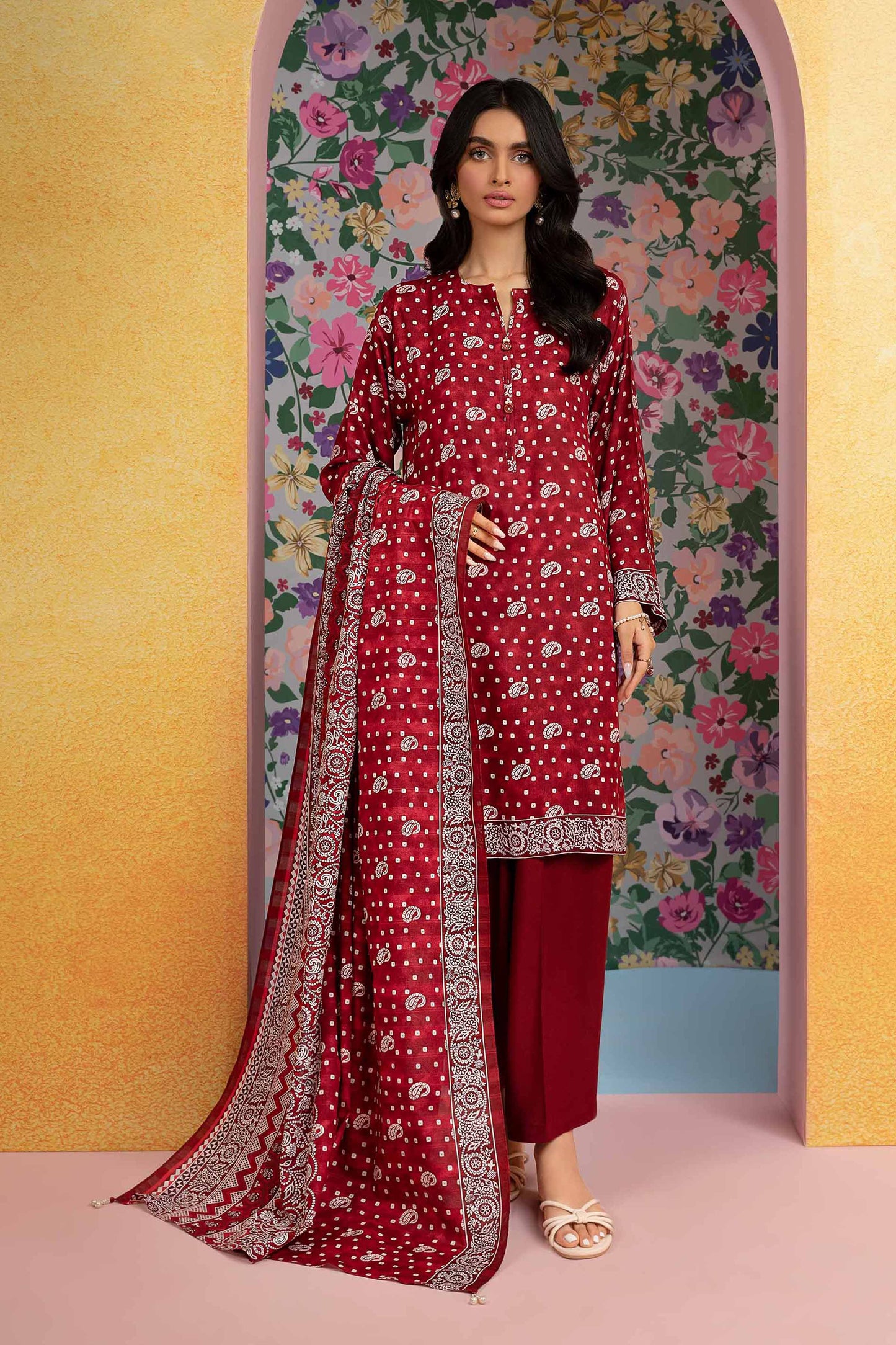 Nishat Linen - 3 Piece - Printed Suit - 42301846