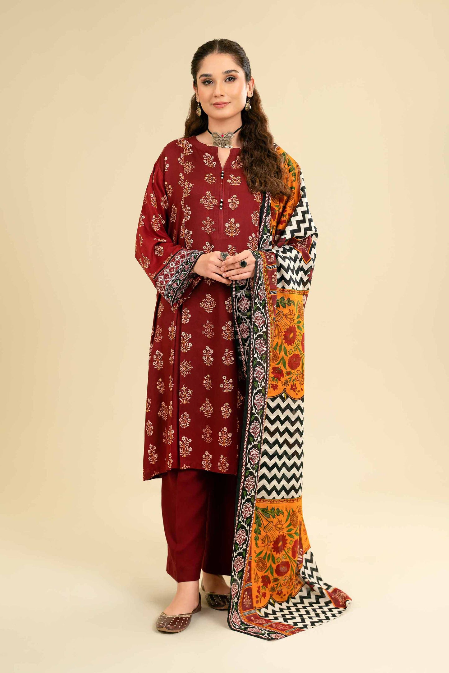 Nishat Linen - 3 Piece - Printed Suit - 42301857