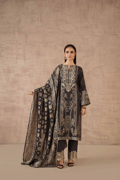 Nishat Linen - 3 Piece - Embroidered Jacquard Suit - 42301910