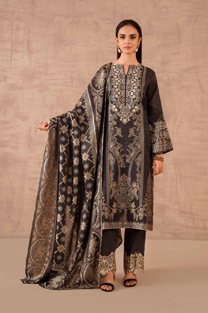 Nishat Linen - 3 Piece - Embroidered Jacquard Suit - 42301910