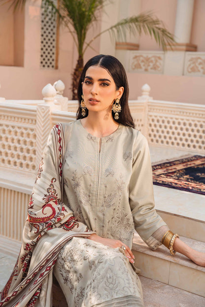 Nishat Linen - 3 Piece - Embroidered Suit - 42303001