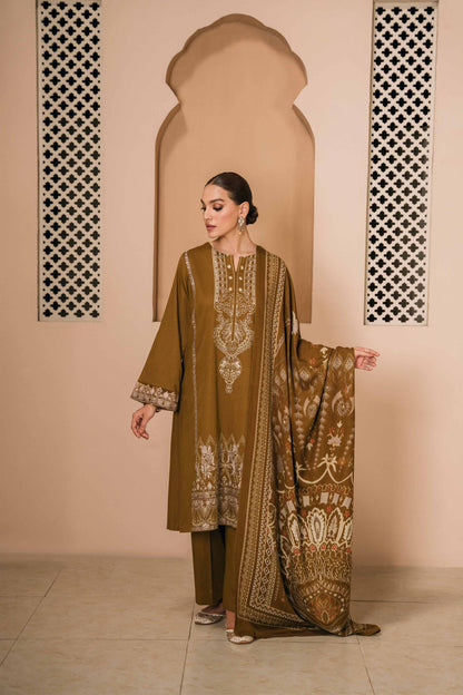 Nishat Linen - 3 Piece - Embroidered Suit - 42303002