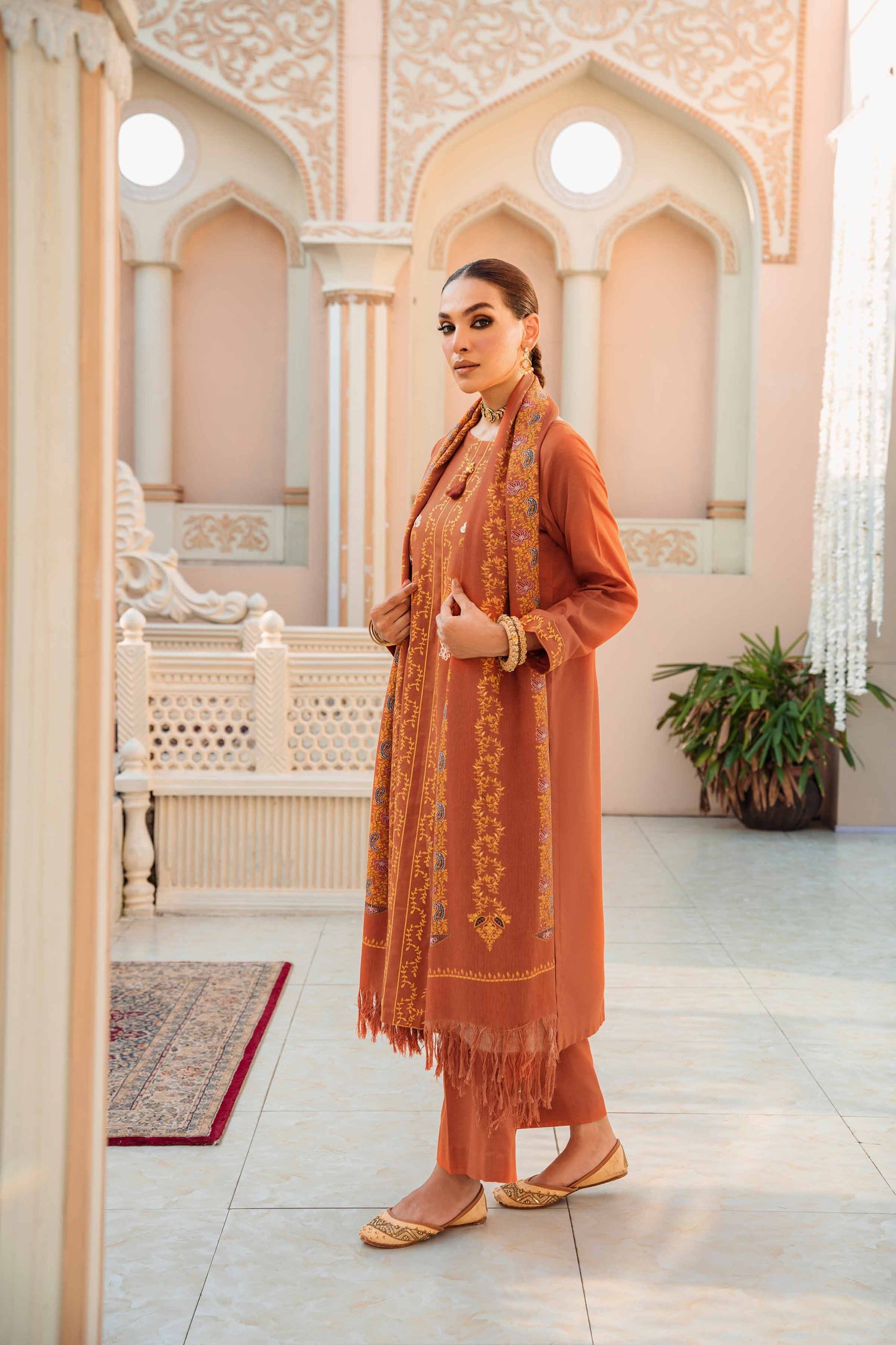 Nishat Linen - 3 Piece - Embroidered Suit - 42303004