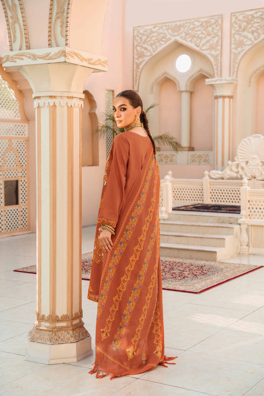 Nishat Linen - 3 Piece - Embroidered Suit - 42303004