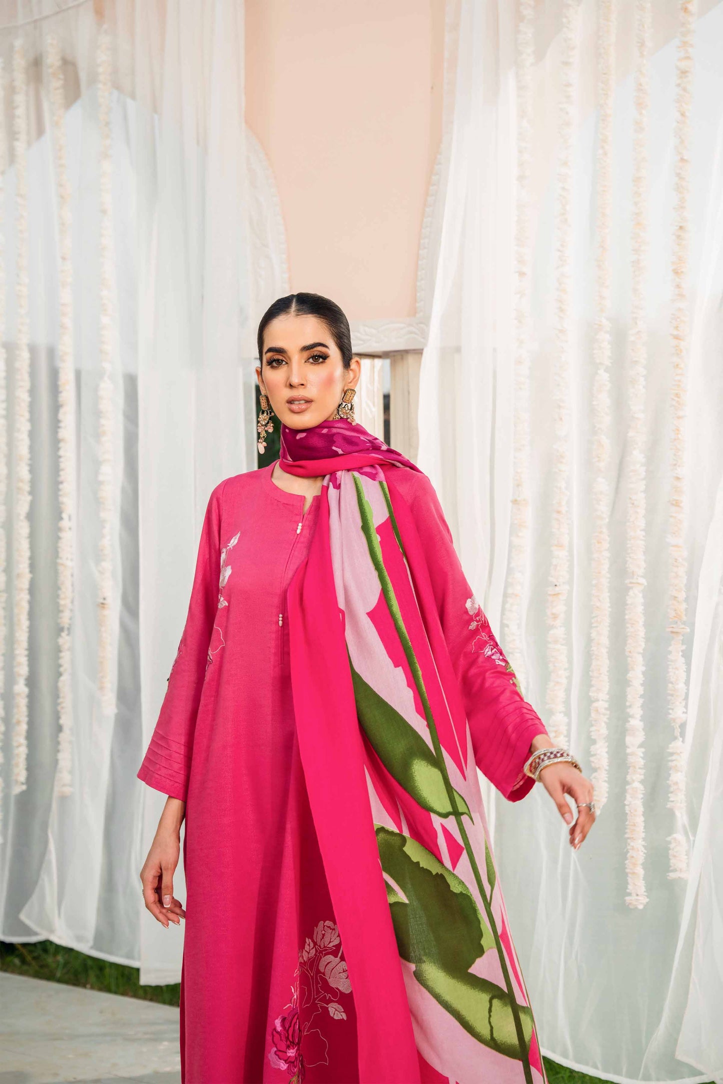 Nishat Linen - 3 Piece - Embroidered Suit - 42303005