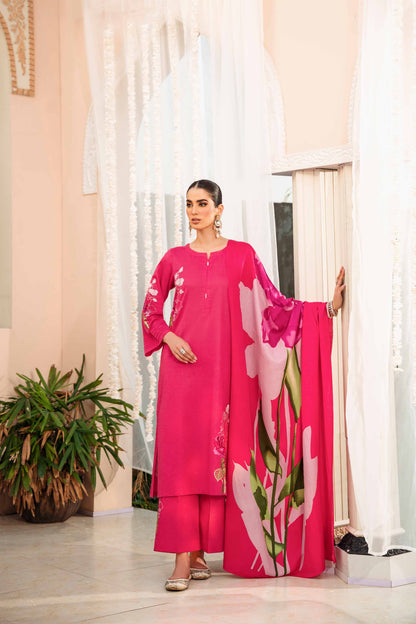 Nishat Linen - 3 Piece - Embroidered Suit - 42303005