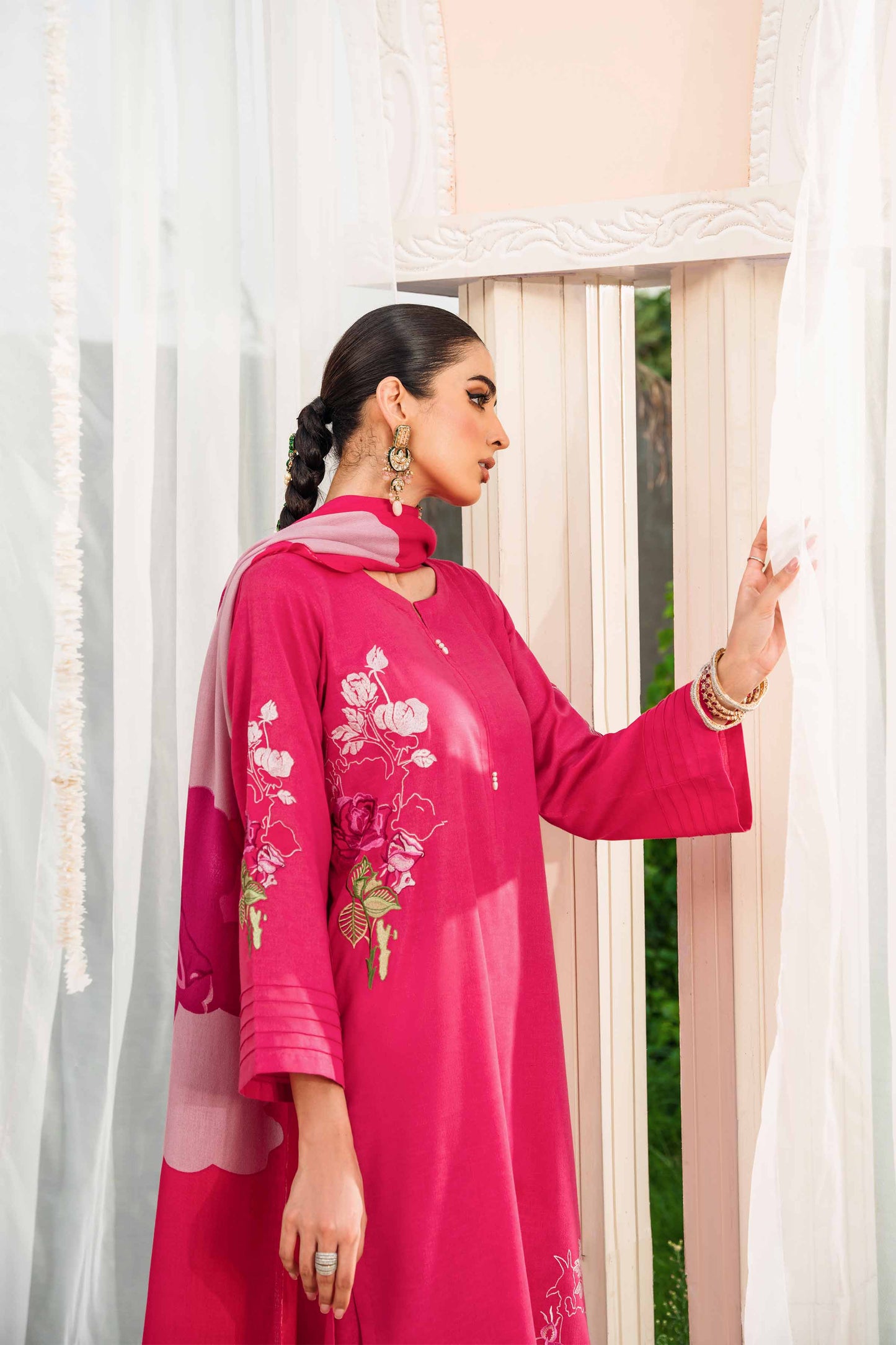 Nishat Linen - 3 Piece - Embroidered Suit - 42303005