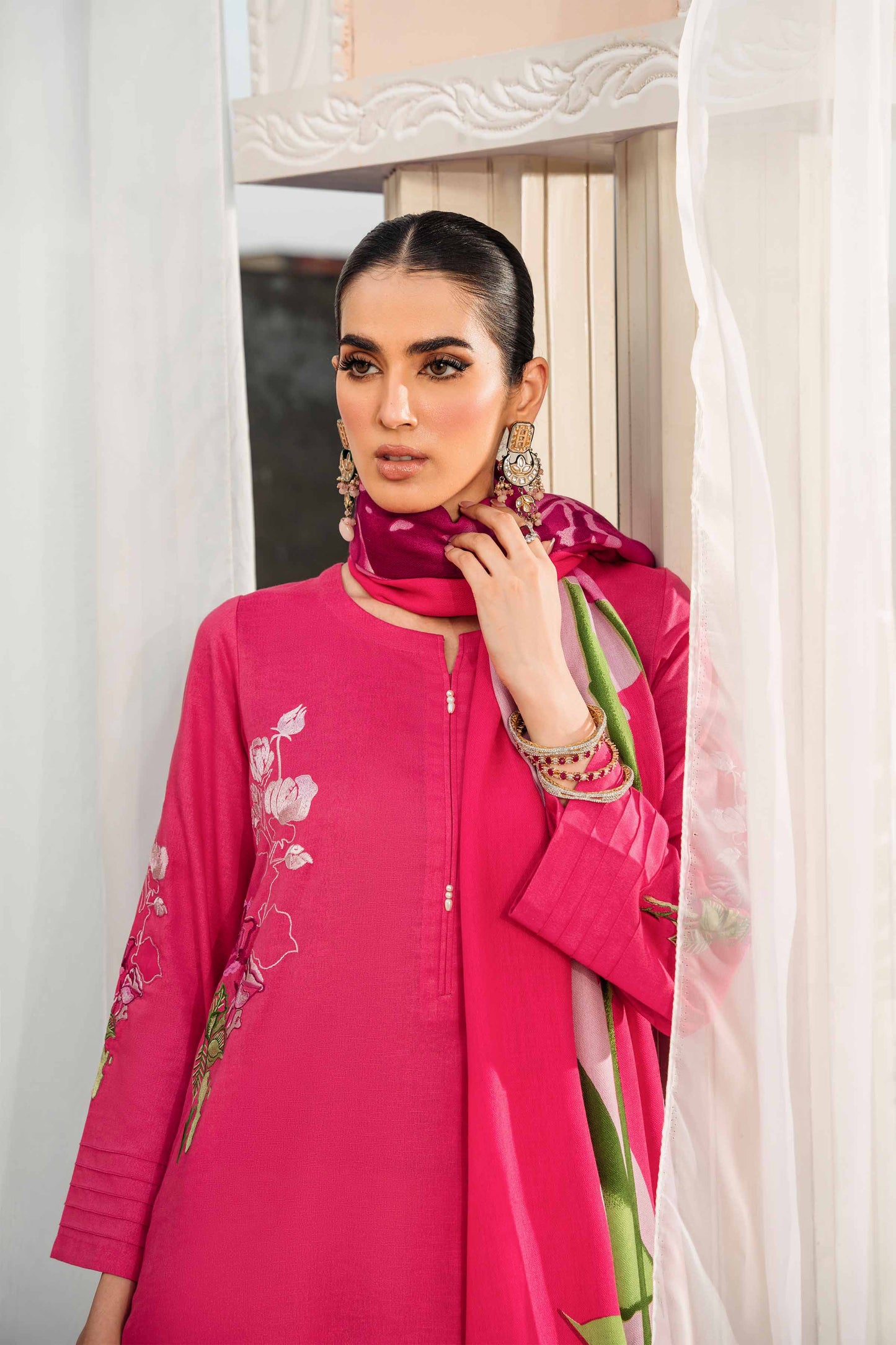 Nishat Linen - 3 Piece - Embroidered Suit - 42303005