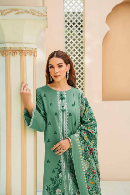 Nishat Linen - 3 Piece - Embroidered Suit - 42303007