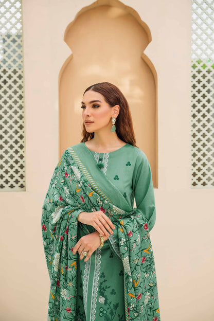 Nishat Linen - 3 Piece - Embroidered Suit - 42303007