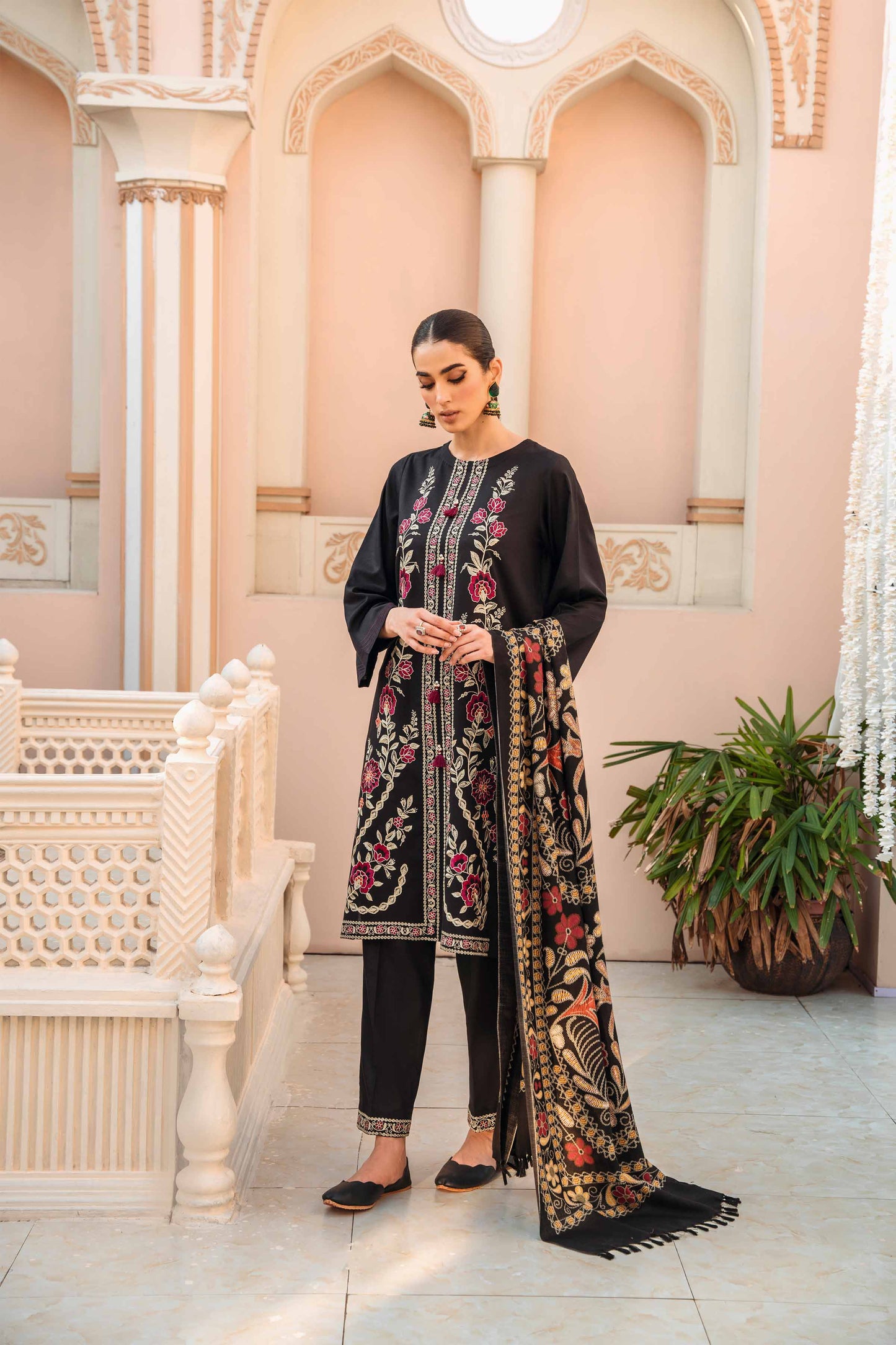 Nishat Linen - 3 Piece - Embroidered Suit - 42303008