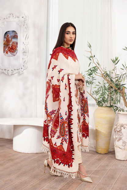 Nishat Linen - 3 Piece - Printed Embroidered Suit - 42303011