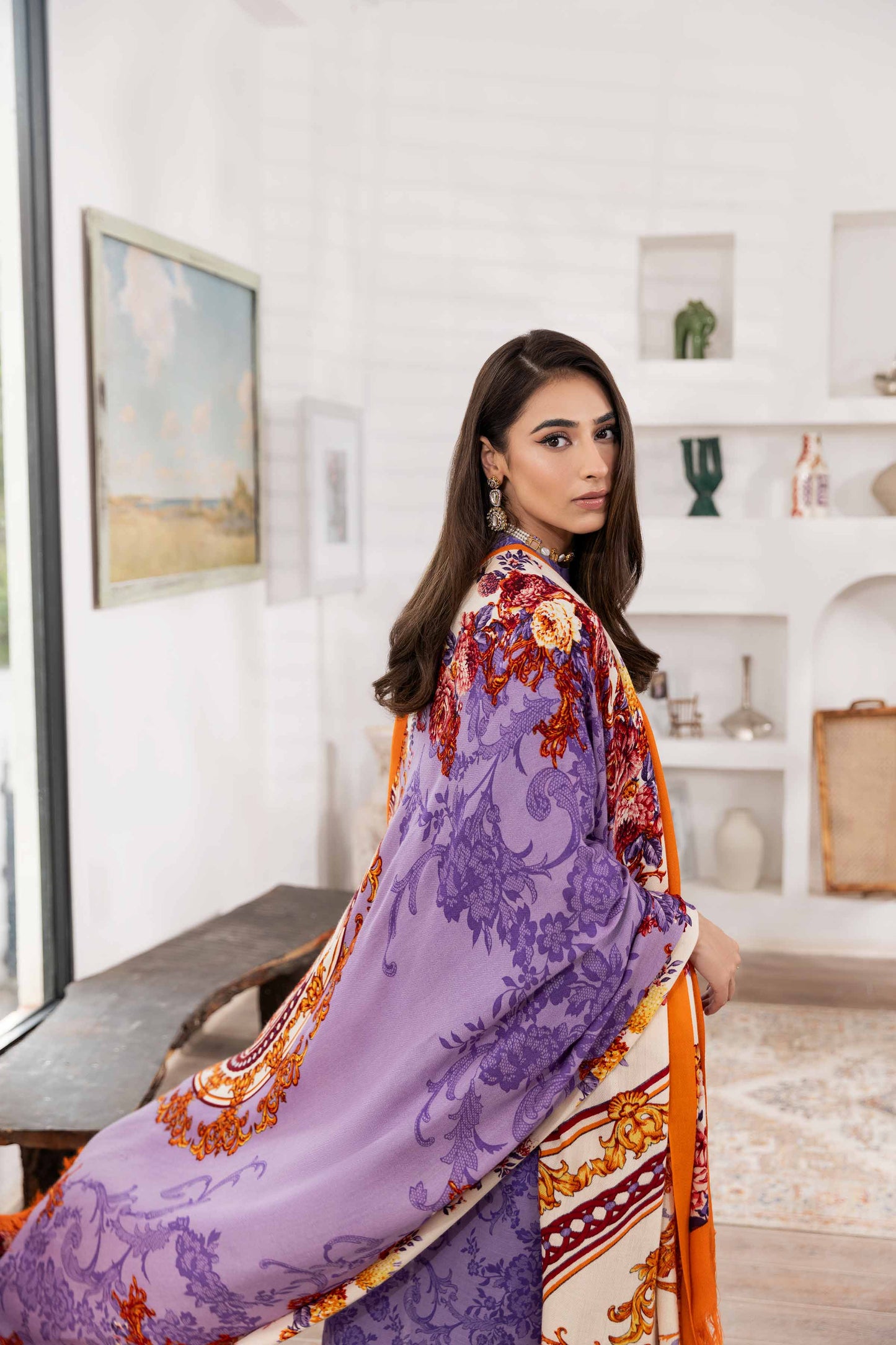 Nishat Linen - 3 Piece - Printed Embroidered Suit - 42303012