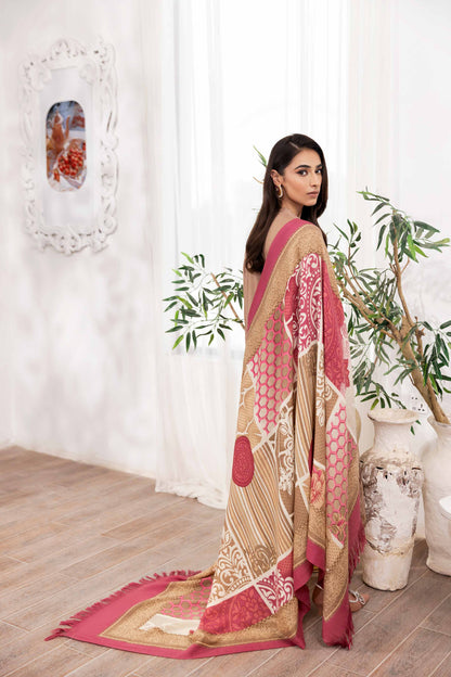 Nishat Linen - 3 Piece - Printed Embroidered Suit - 42303013