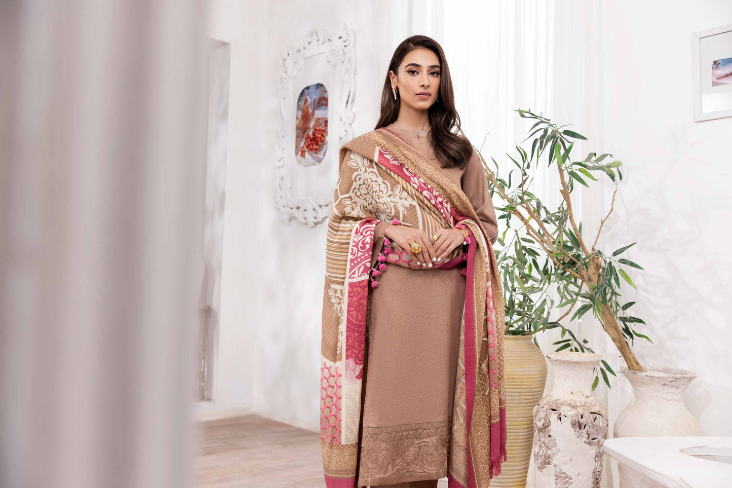 Nishat Linen - 3 Piece - Printed Embroidered Suit - 42303013