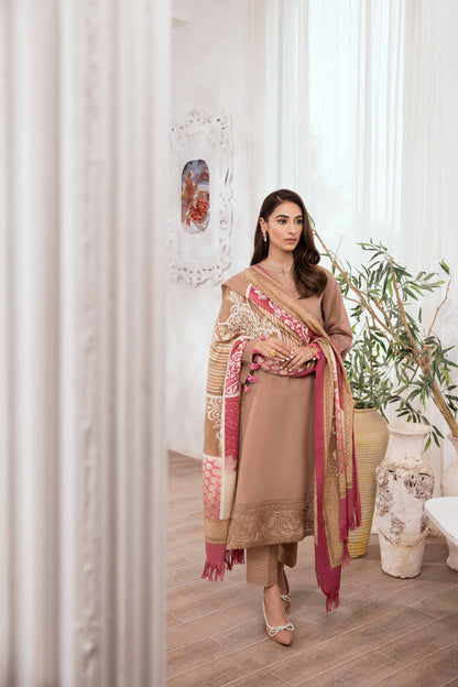 Nishat Linen - 3 Piece - Printed Embroidered Suit - 42303013