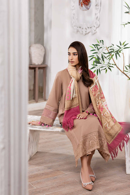 Nishat Linen - 3 Piece - Printed Embroidered Suit - 42303013