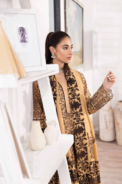 Nishat Linen - 3 Piece - Printed Embroidered Suit - 42303014