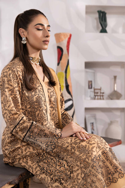 Nishat Linen - 3 Piece - Printed Embroidered Suit - 42303014