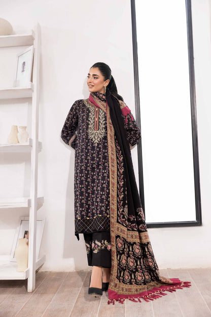 Nishat Linen - 3 Piece - Printed Embroidered Suit - 42303017