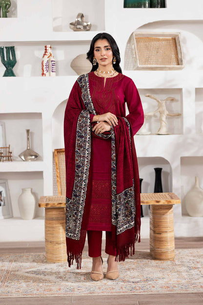 Nishat Linen - 3 Piece - Printed Embroidered Suit - 42303018