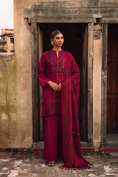 Nishat Linen - 3 Piece - Embroidered Suit - 42303022