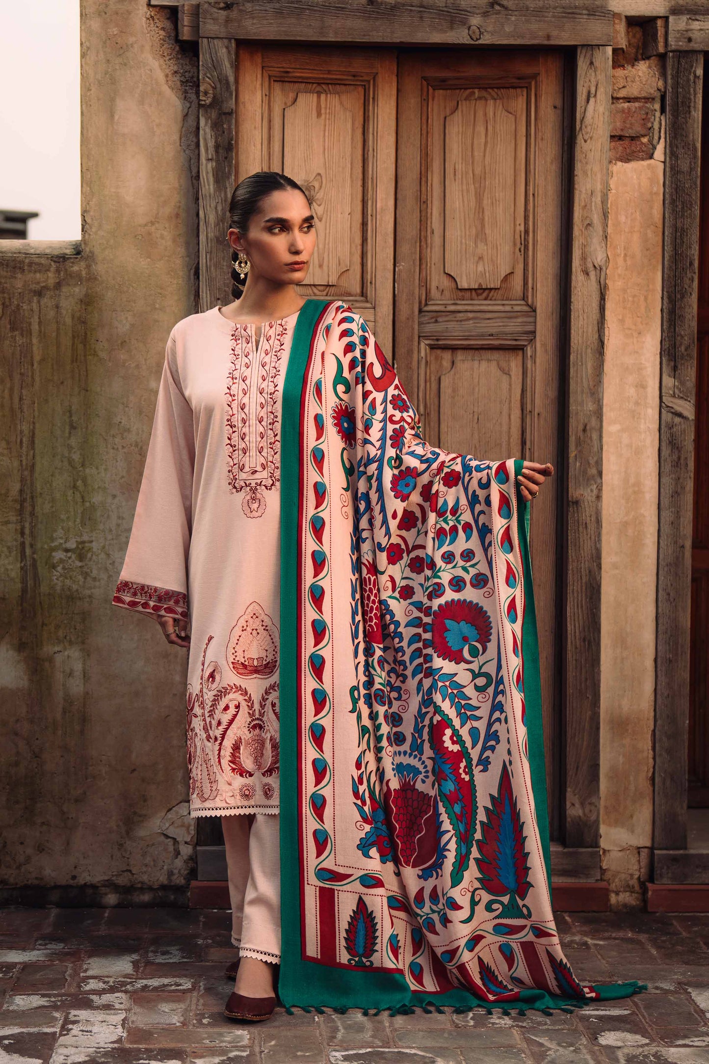 Nishat Linen - 3 Piece - Embroidered Suit - 42303024