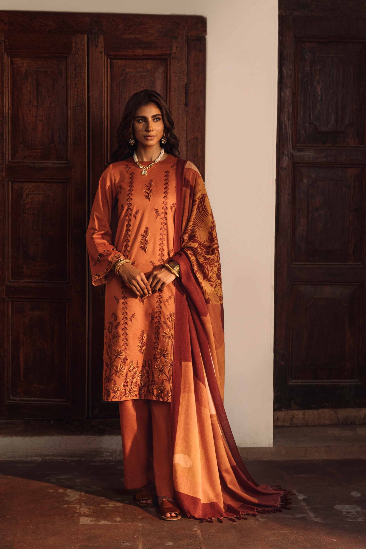 Nishat Linen - 3 Piece - Embroidered Suit - 42303027